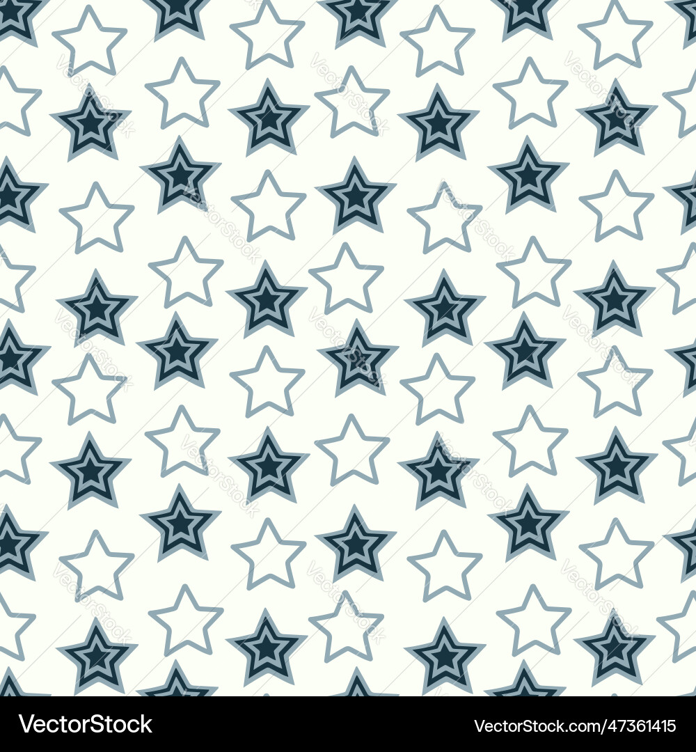 A set of star seamless pattern background A set of star seamless pattern background vector image