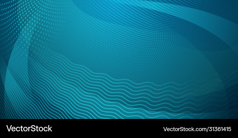 Abstract background halftone dots and curved Vector Image