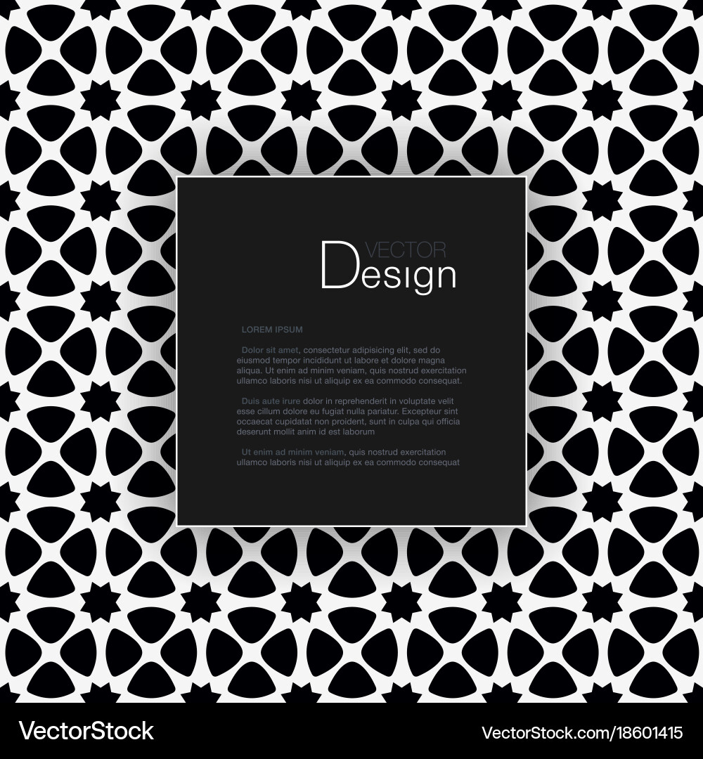 Abstract background with text box vector image
