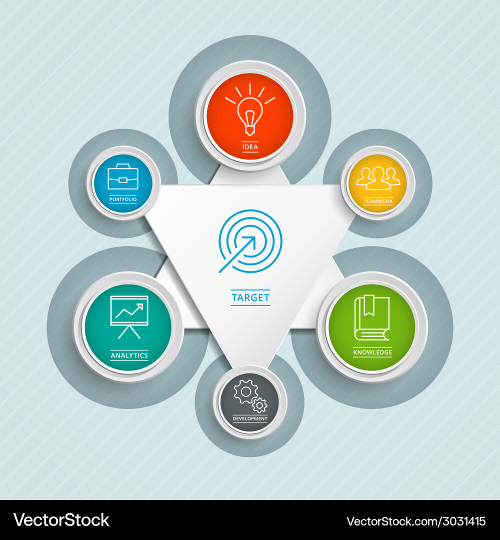 Abstract infographic design workflow layout Vector Image