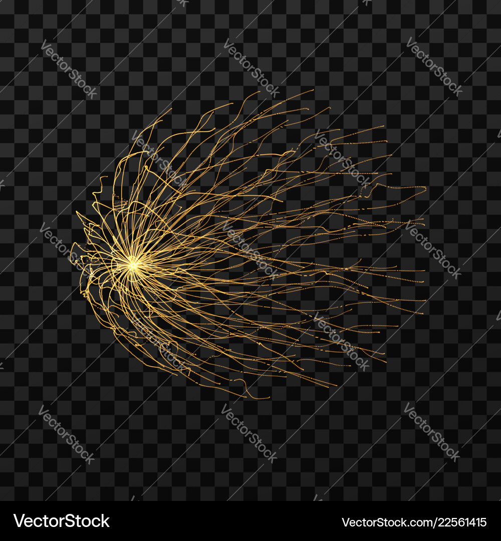 Array with dynamic particles 3d futuristic Array with dynamic particles 3d futuristic vector image