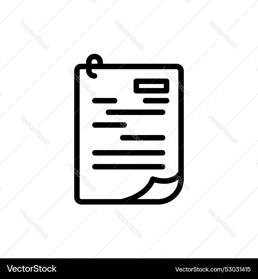 Assignment icon isolated on white background Assignment icon isolated on white background vector image