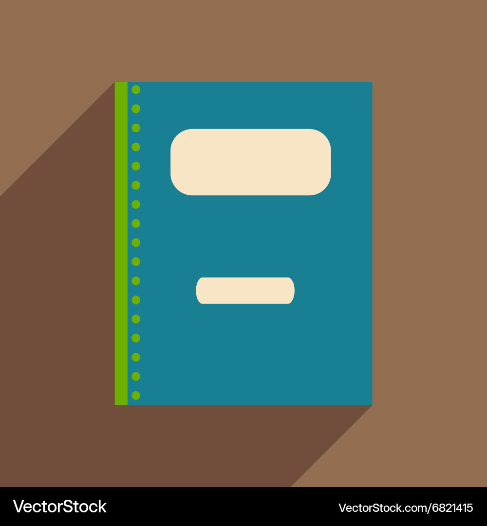 Flat with shadow icon and mobile application vector image