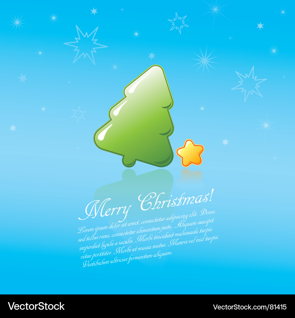 Frohe Weihnachten Schneeflocke Vektorbild