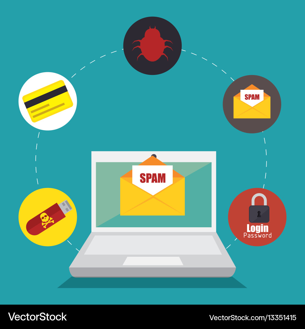 Hacking the system concept icons vector image