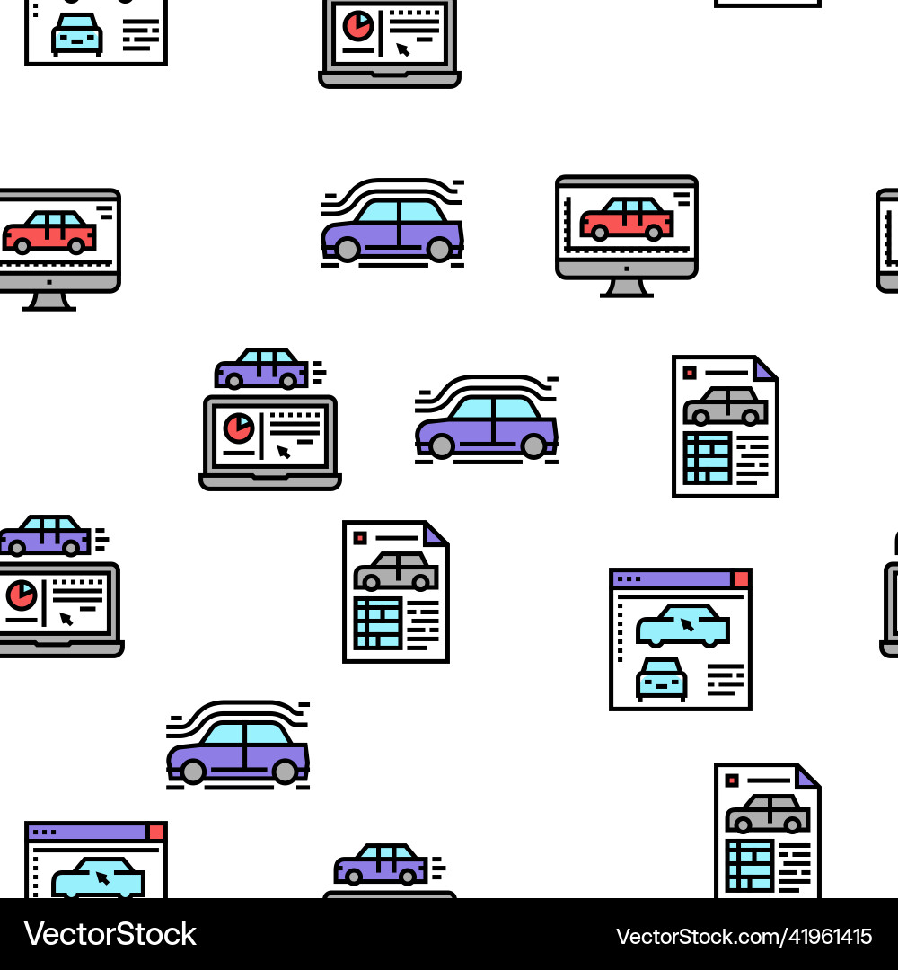 Modeling engineering seamless pattern vector image