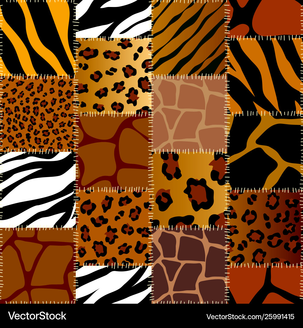 Patchwork textile pattern seamless quilting Patchwork textile pattern seamless quilting vector image