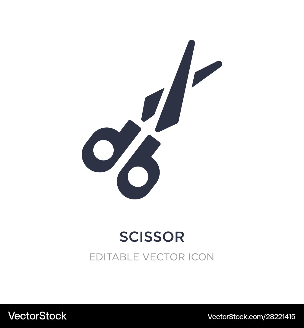 Scissor icon on white background simple element Scissor icon on white background simple element vector image