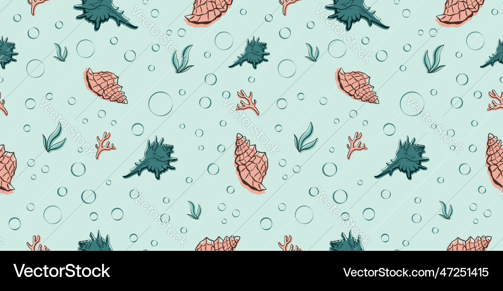 Shell pattern Shell pattern vector image