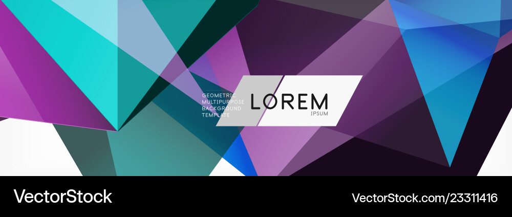 3d card on light backdrop abstract triangle 3d card on light backdrop abstract triangle vector image