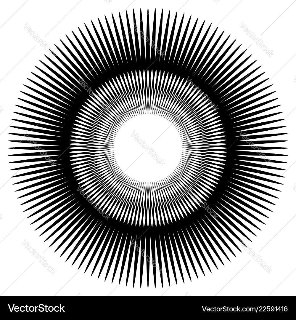 Abstract circular element radial lines shape Abstract circular element radial lines shape vector image