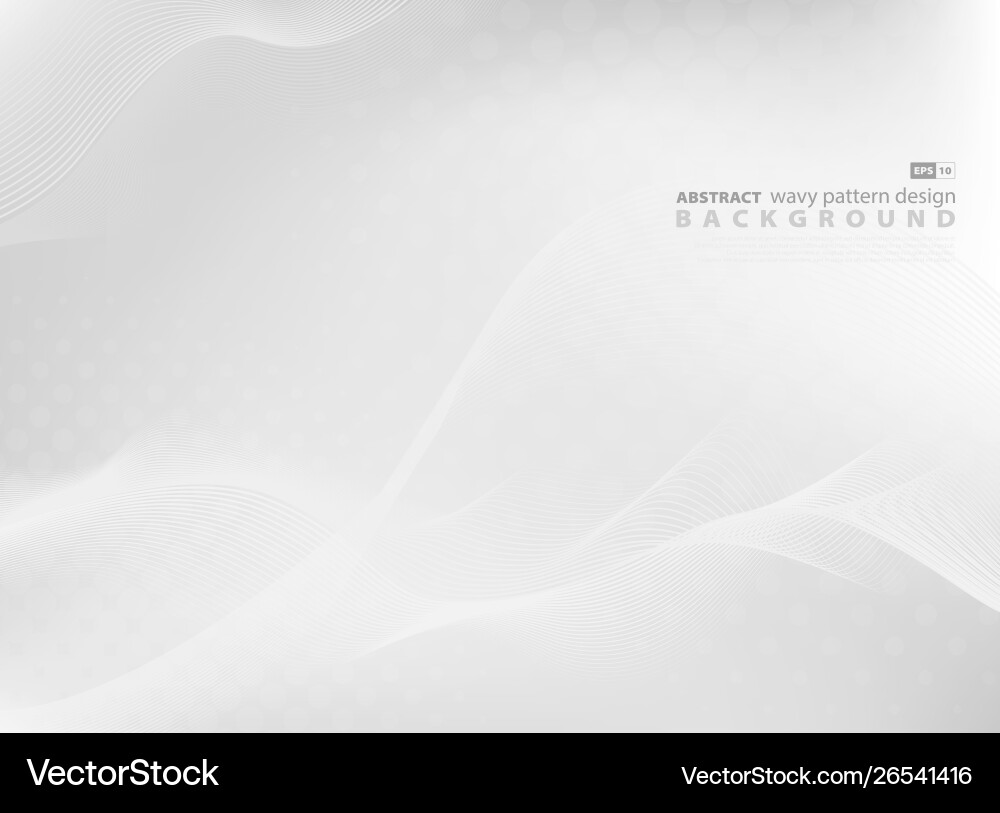 Abstract gray wavy pattern design background Abstract gray wavy pattern design background vector image