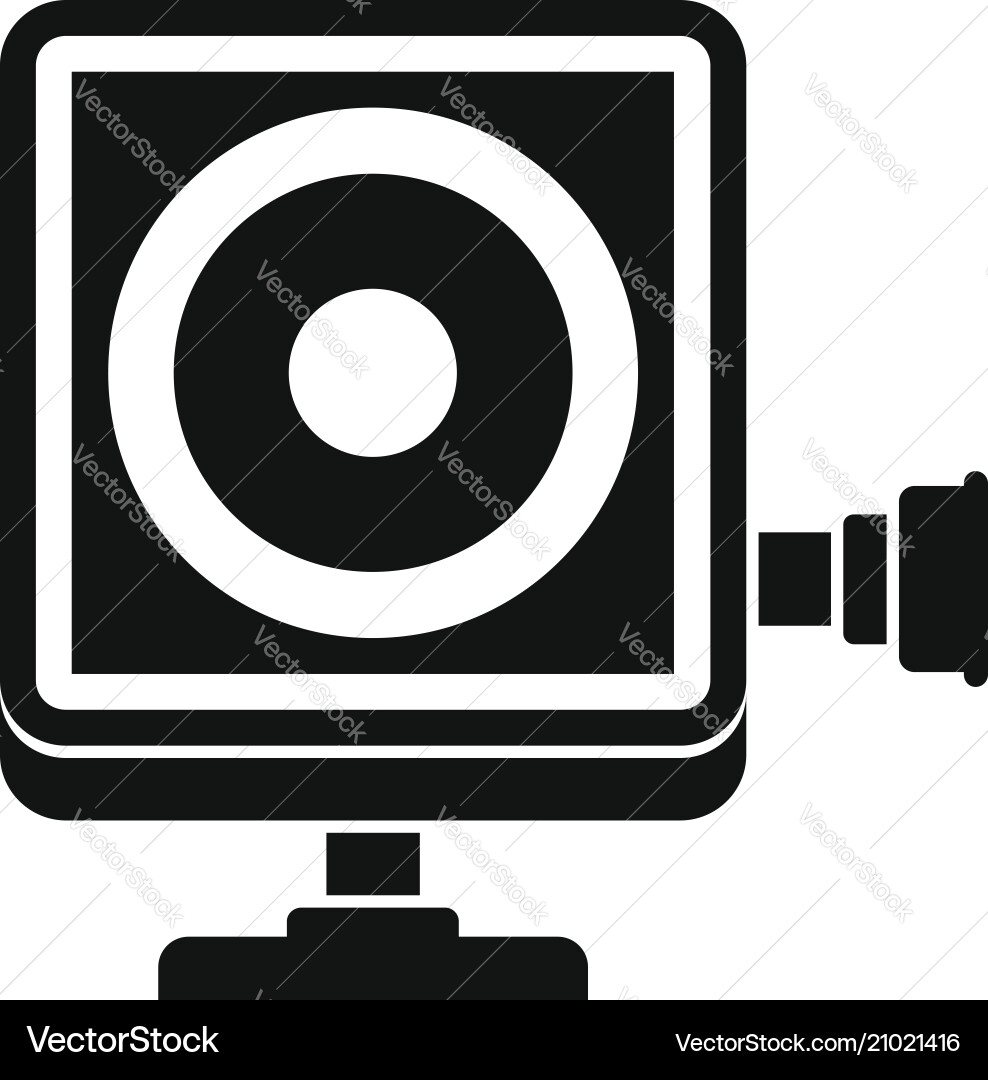 Action camera icon simple style Vector Image