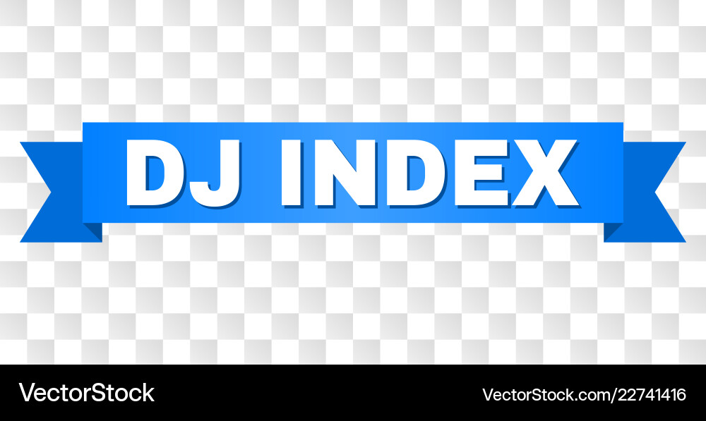 Blue stripe with dj index text Vector Image