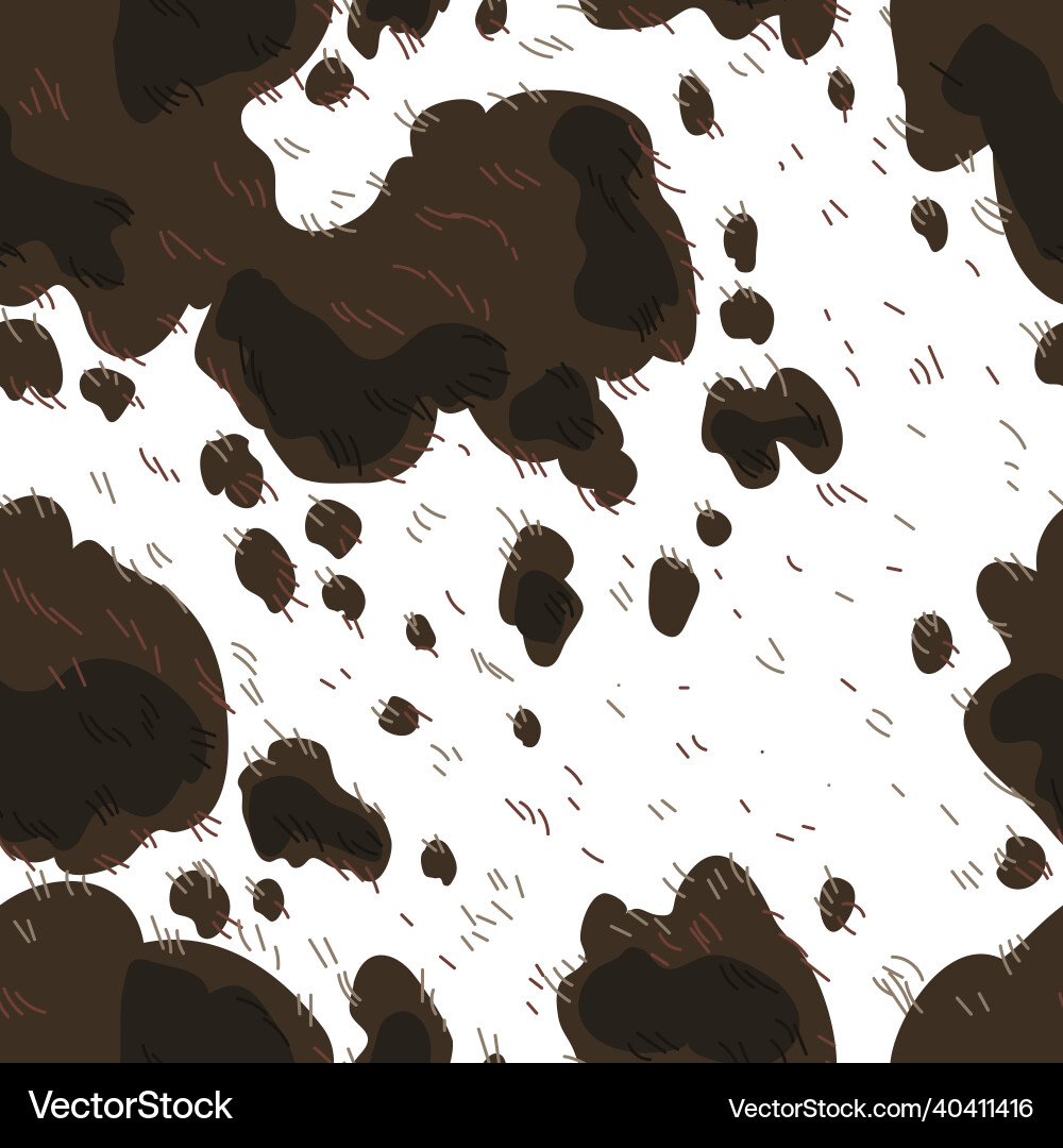 Cow Print Seamless Pattern Vector Image