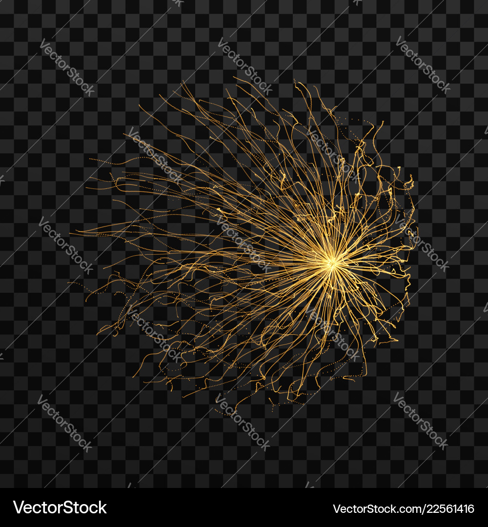 Dynamic Particle Grid - Futuristic Tech Vector Image