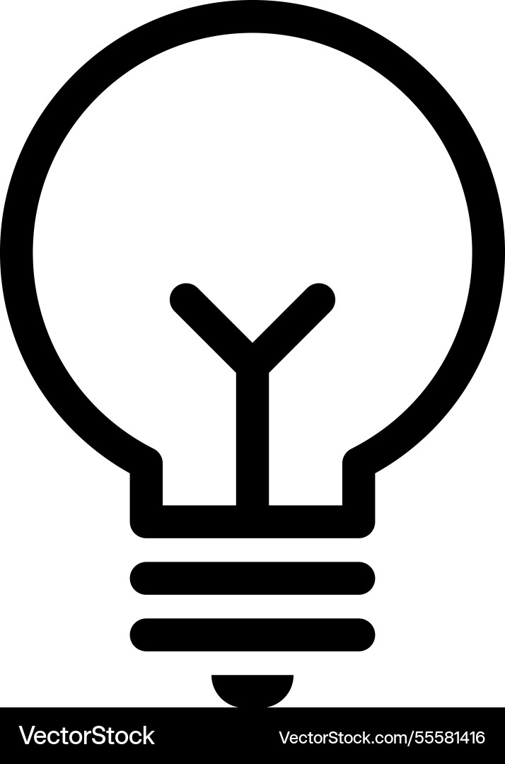 Idea flat web icon concept Vector Image