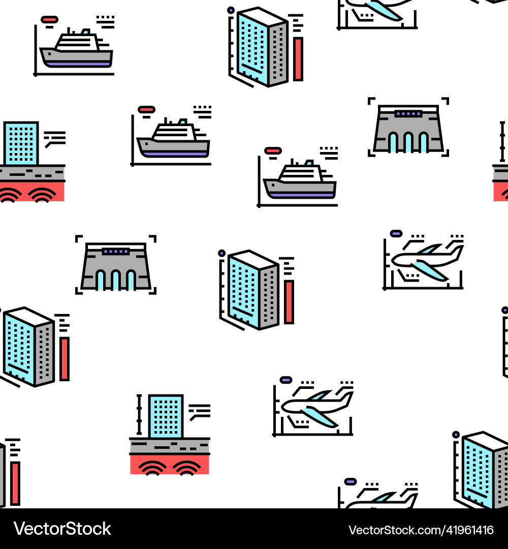 Modeling engineering seamless pattern Modeling engineering seamless pattern vector image
