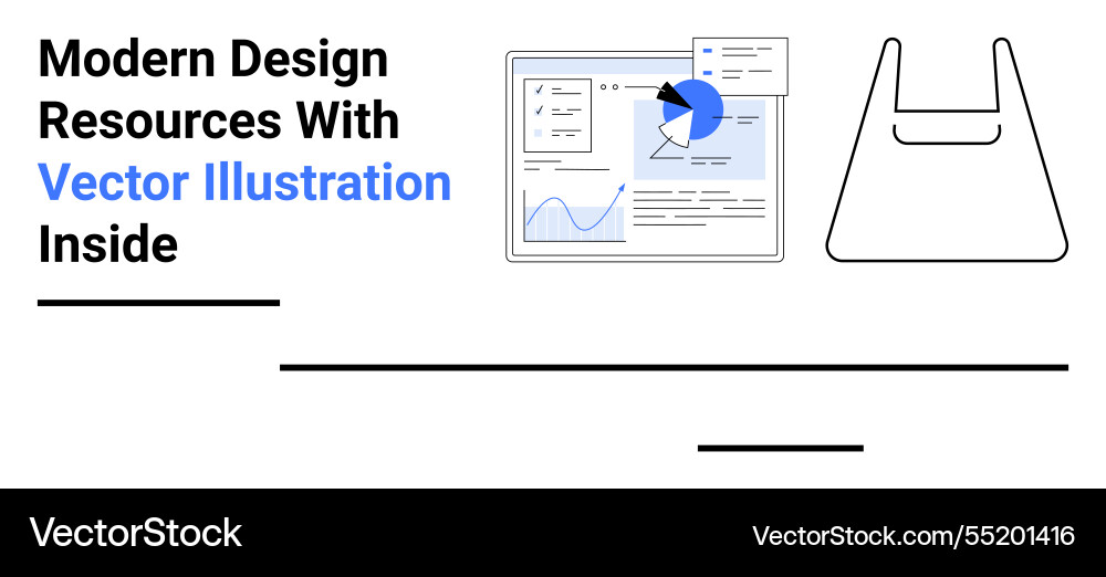 Modern design tools and analytics dashboard Modern design tools and analytics dashboard vector image