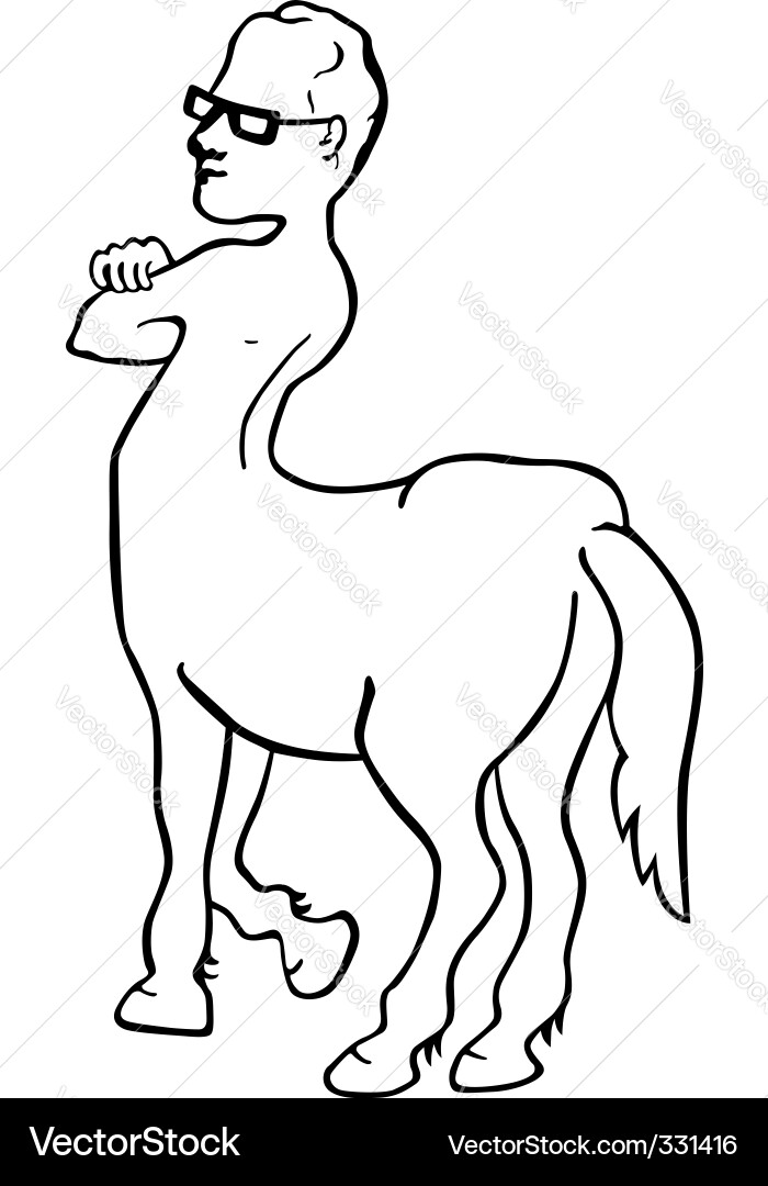 Playful Centaur Character Vector Image