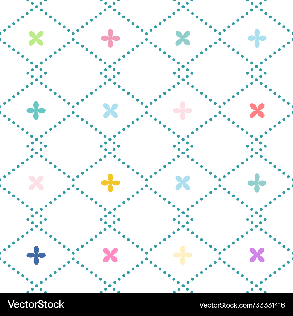 Seamless pattern with rhombuses vector image
