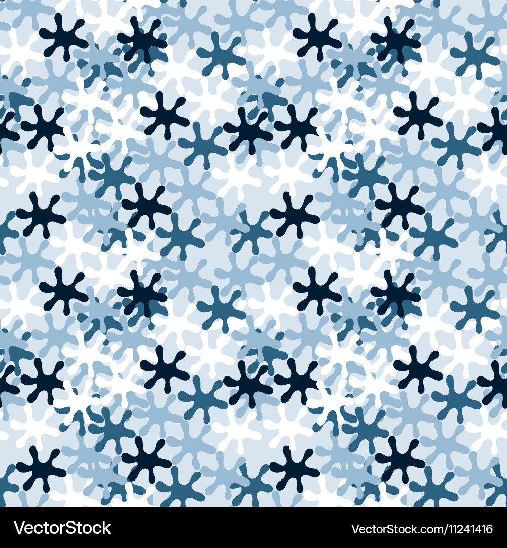 Seamless winter pattern with frozen curls vector image