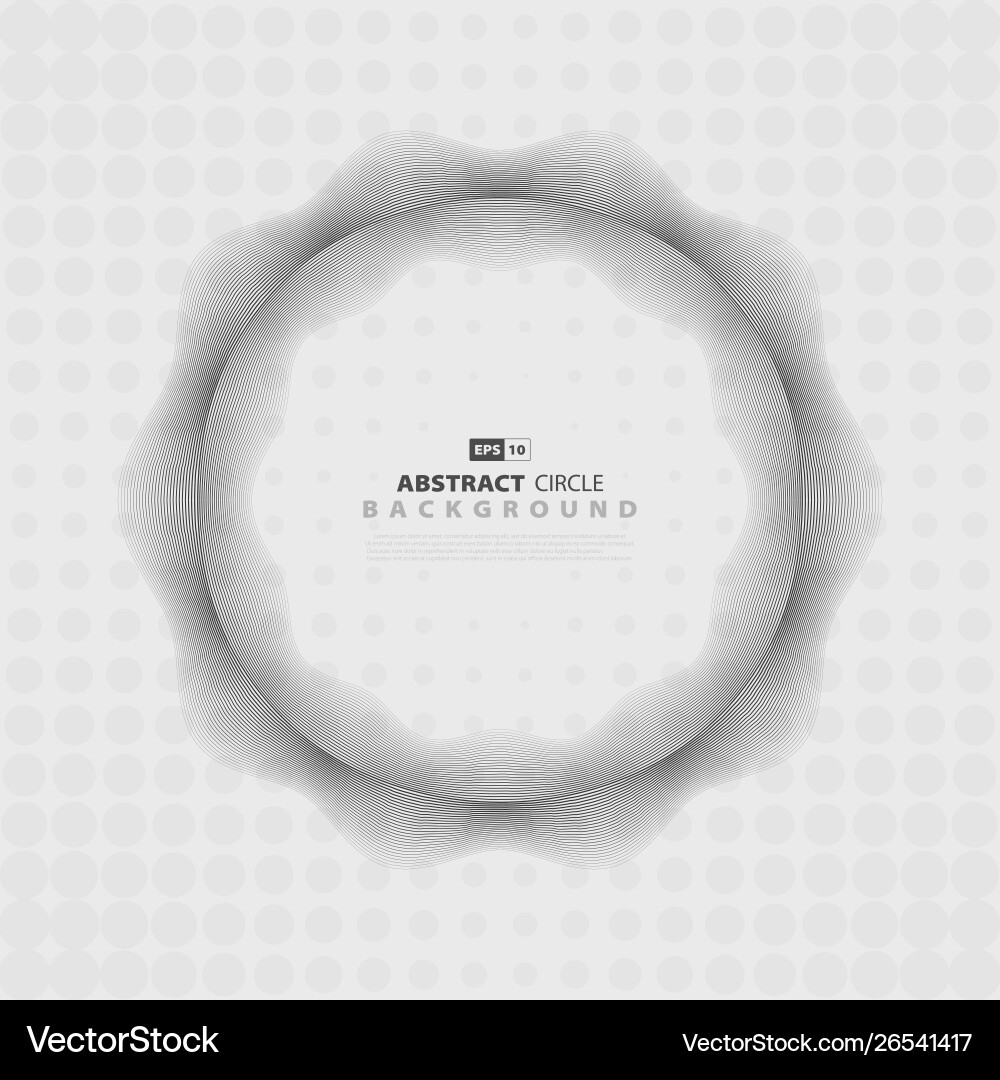 Abstract gray wavy pattern design circle halftone Abstract gray wavy pattern design circle halftone vector image
