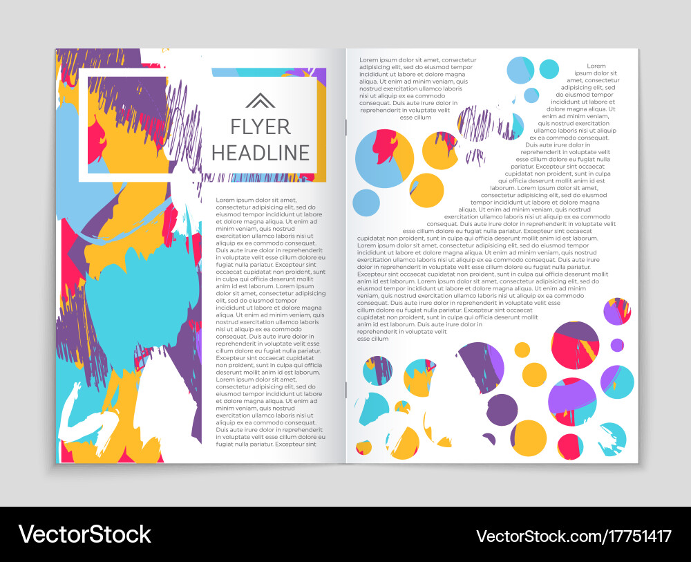 Abstract layout background set for art vector image