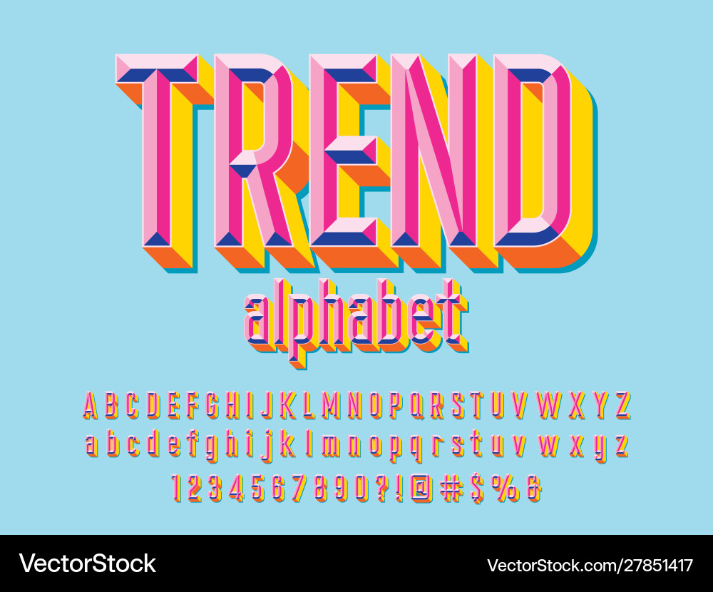 Chisel font Chisel font vector image