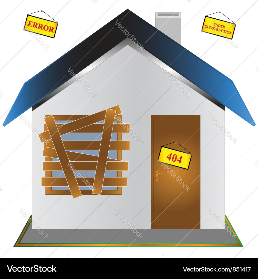 Closed house Vector Image