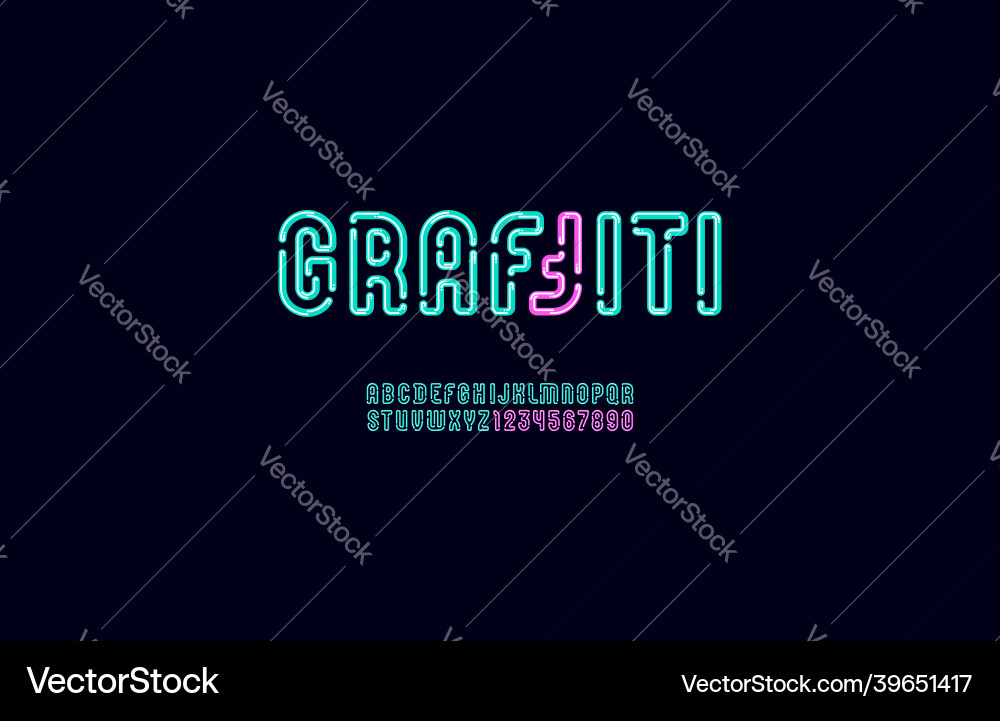 Digital alphabet with gap high tech font Digital alphabet with gap high tech font Vector Image