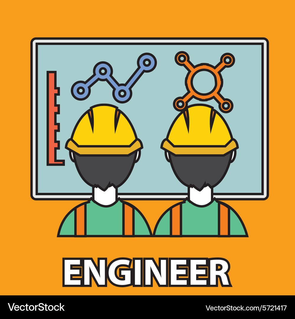 Engineer construction manufacturing worker Vector Image