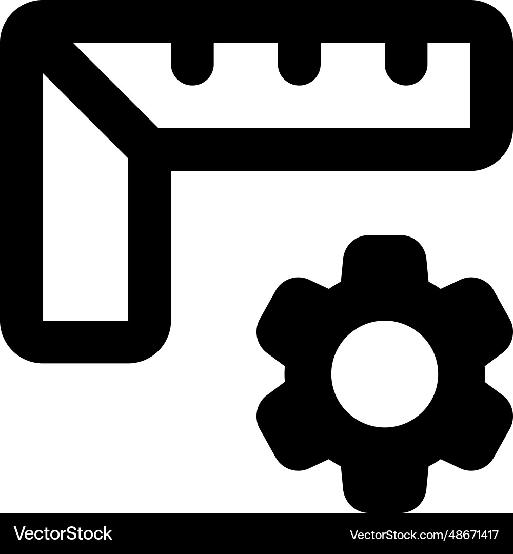 Finalized the setting of measures in ruler vector image