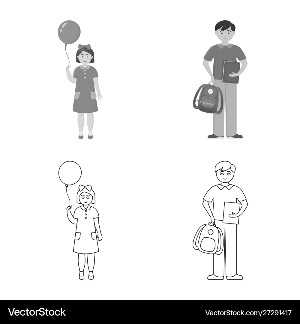 Isolated object character and avatar symbol Vector Image