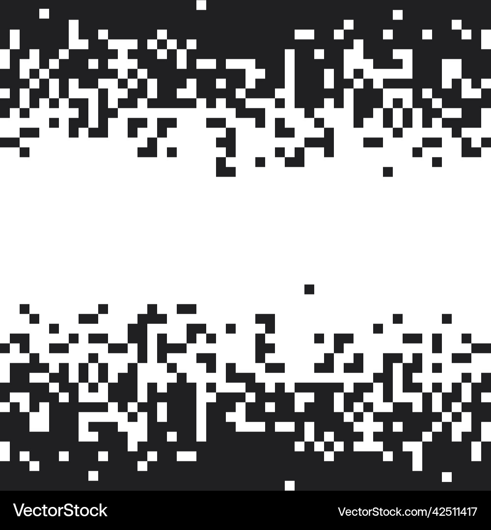 Pattern of dark random pixelsmonochromatic Pattern of dark random pixelsmonochromatic vector image