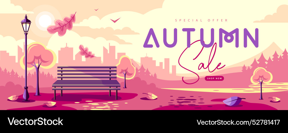 Saisonale Retro flach Herbst große Verkauf Banner Saisonale Retro flach Herbst große Verkauf Banner vektorbild