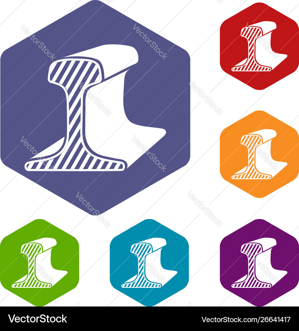 Section rail icon simple style Vector Image