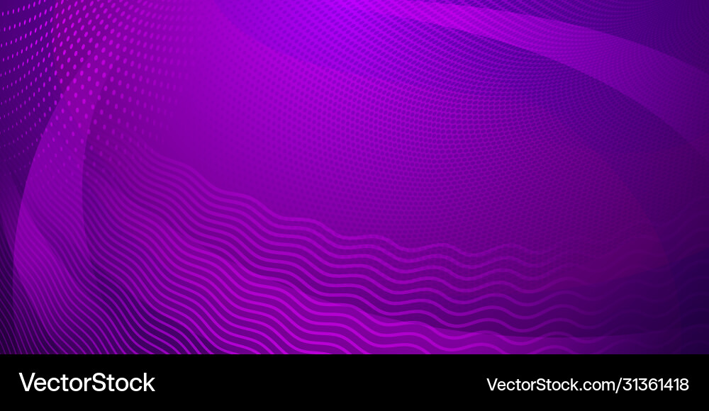 Abstract background halftone dots and curved vector image