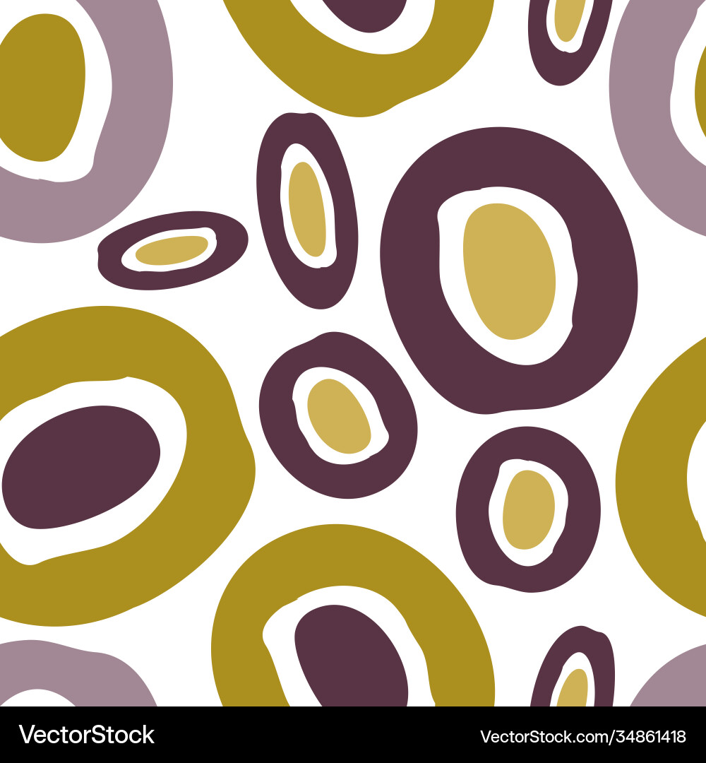 Abstract circle blots seamless pattern isolated Abstract circle blots seamless pattern isolated vector image