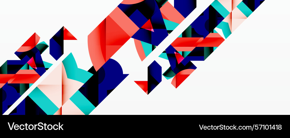 Abstract geometric shapes overlap creating Abstract geometric shapes overlap creating vector image