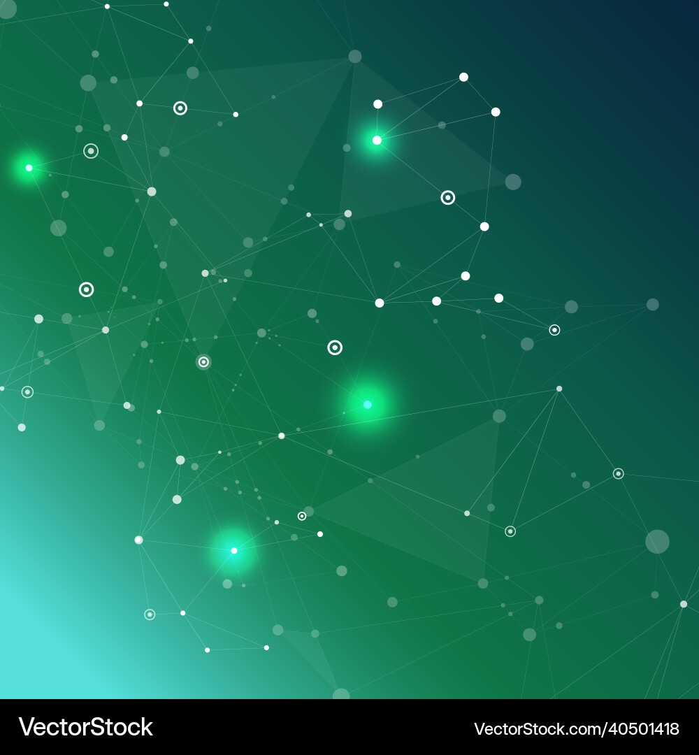 Abstract Science Connection Background Vector Image