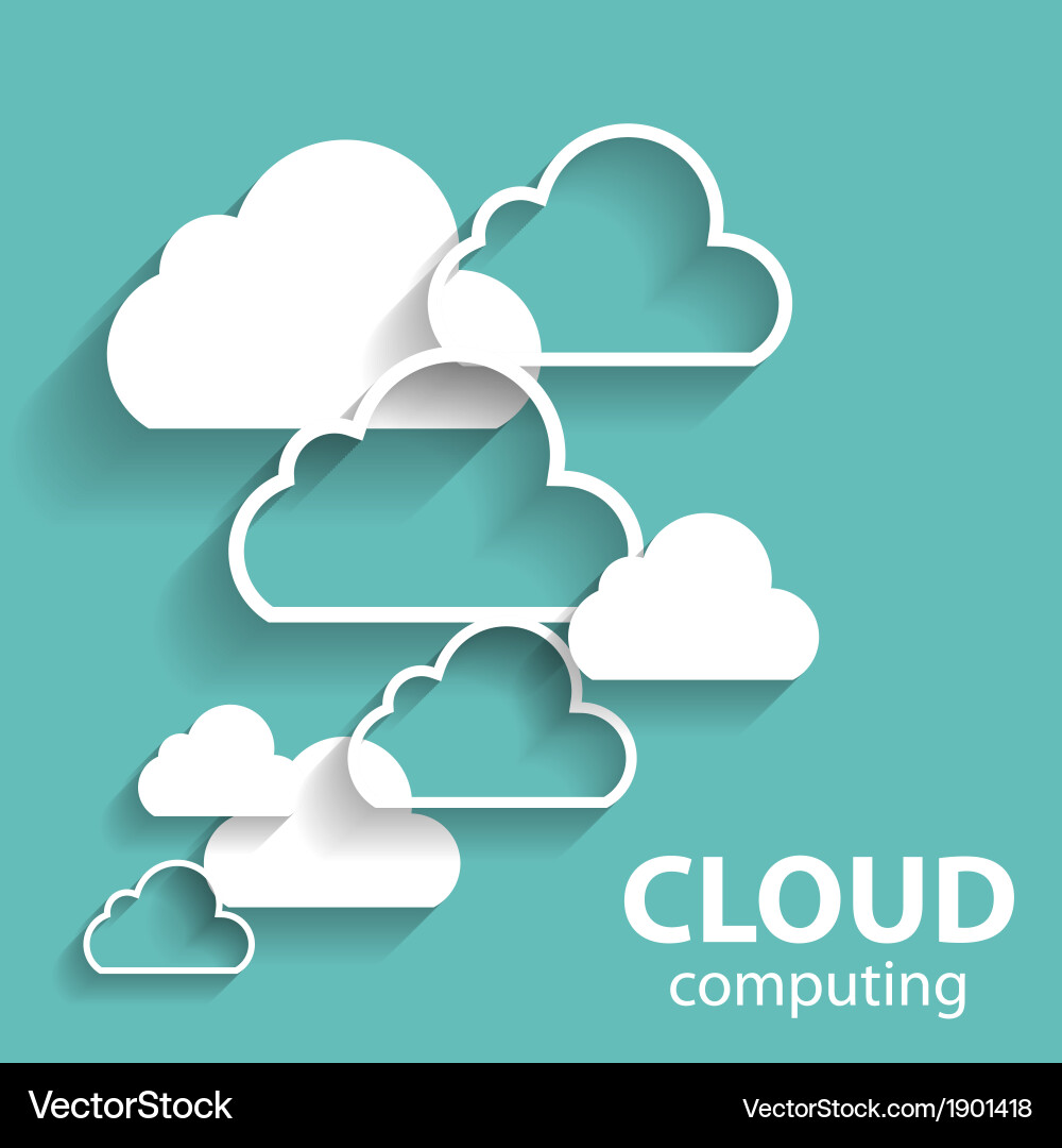 Cloud Computing Network vector image