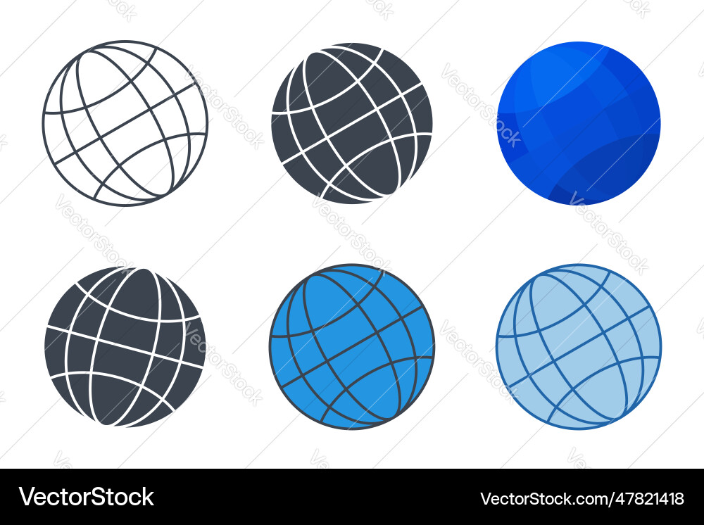 Globe icon symbol template for graphic and web Globe icon symbol template for graphic and web vector image