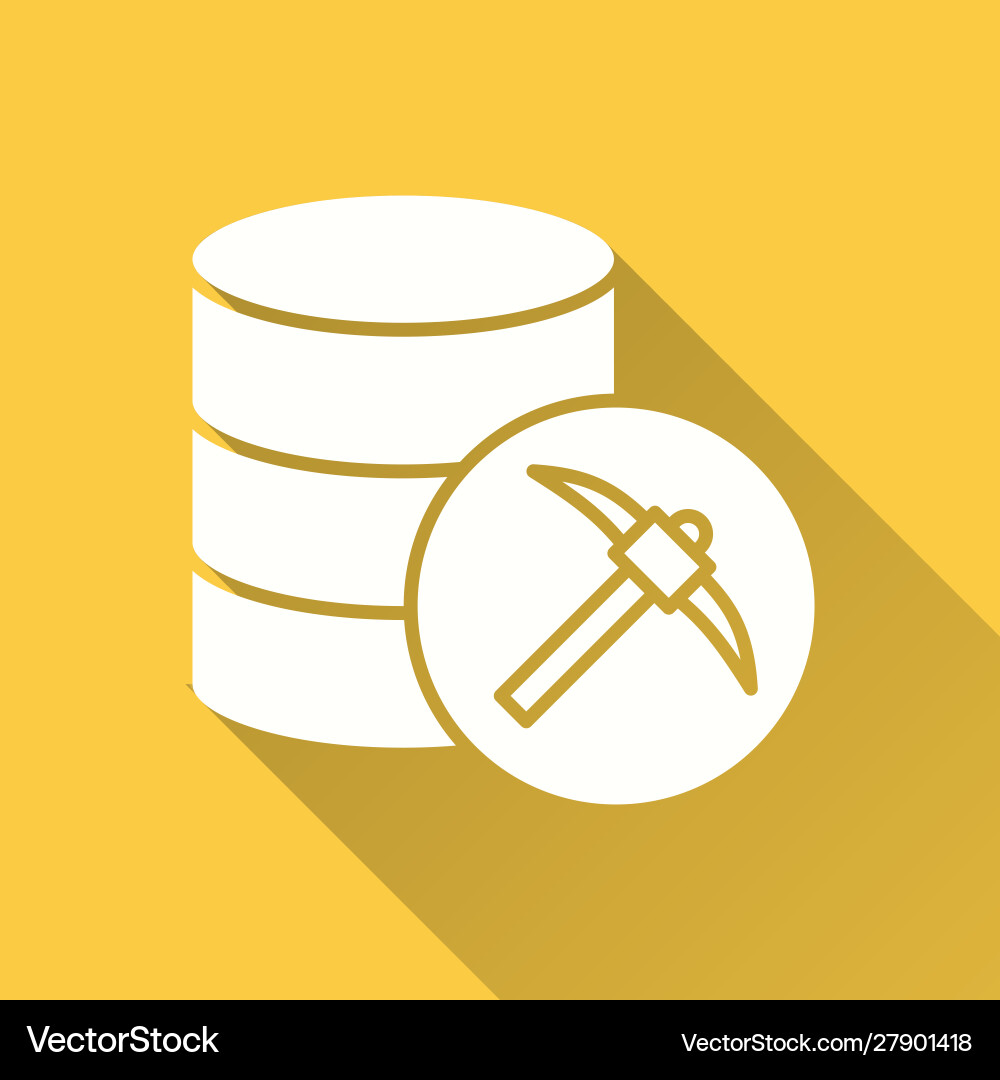 Mining icon for graphic and web design vector image
