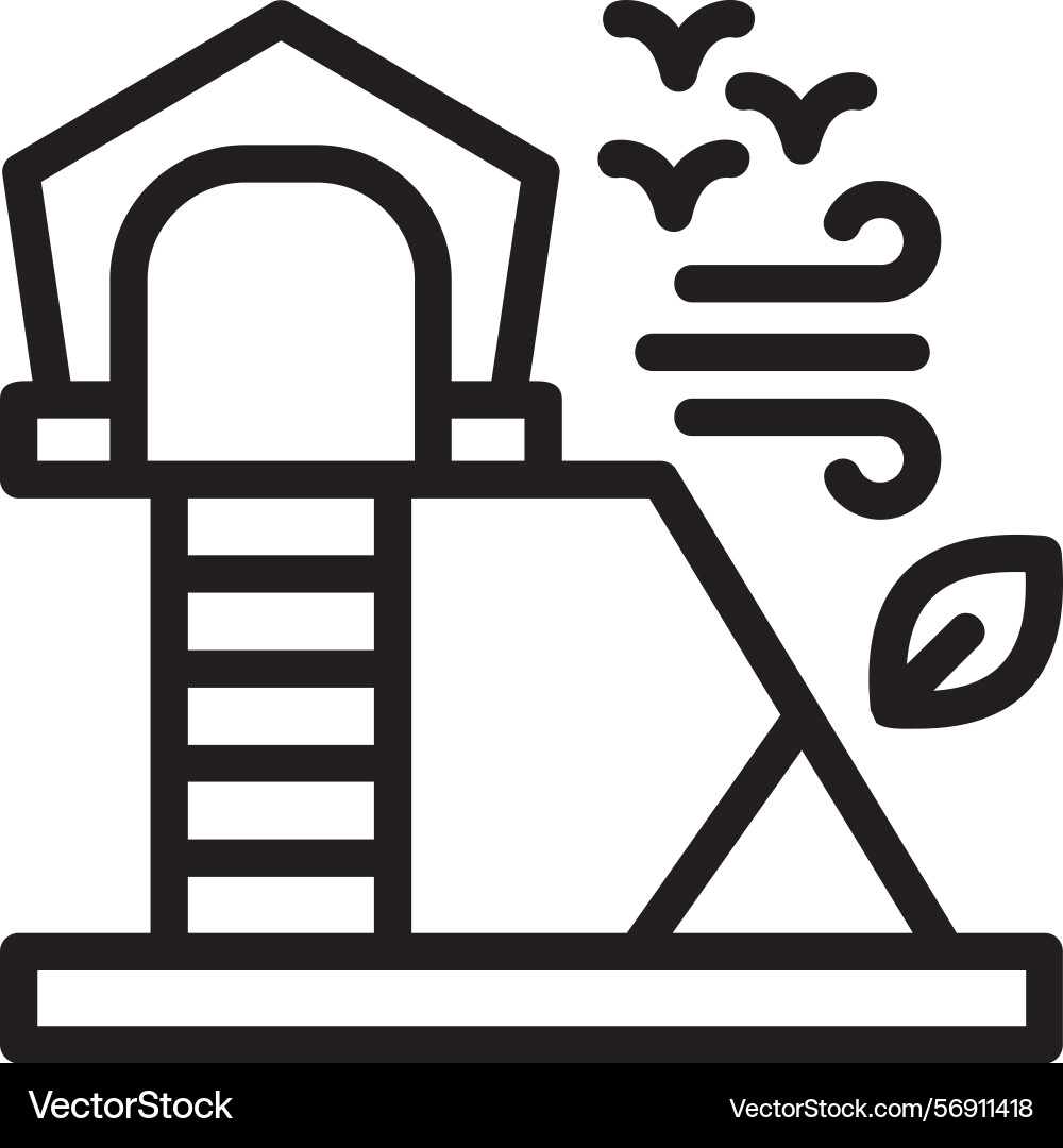 Playground linear style icon design Vector Image