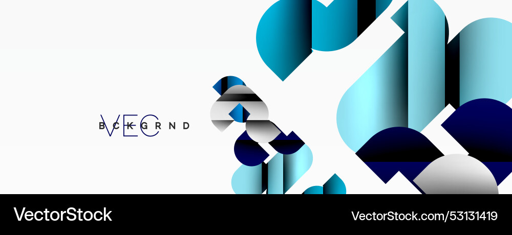 Abstract background colorful geometric curve Vector Image