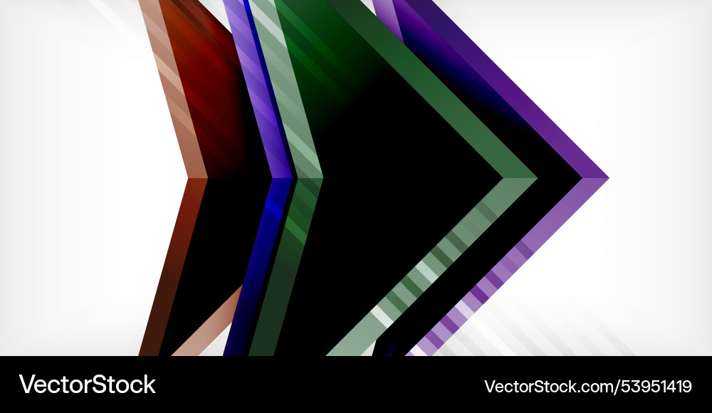 Arrows with 3d effect abstract background Arrows with 3d effect abstract background vector image