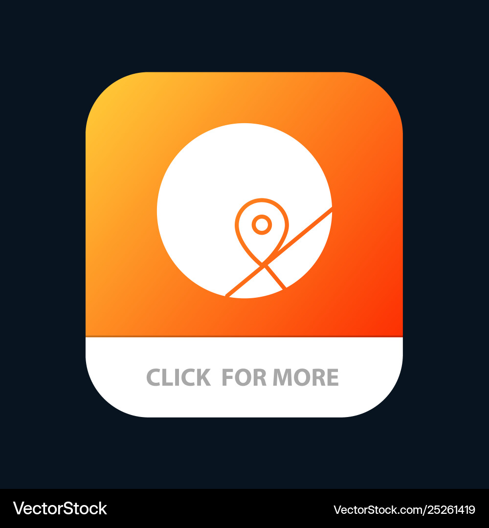 Basic map location mobile app button android Basic map location mobile app button android vector image