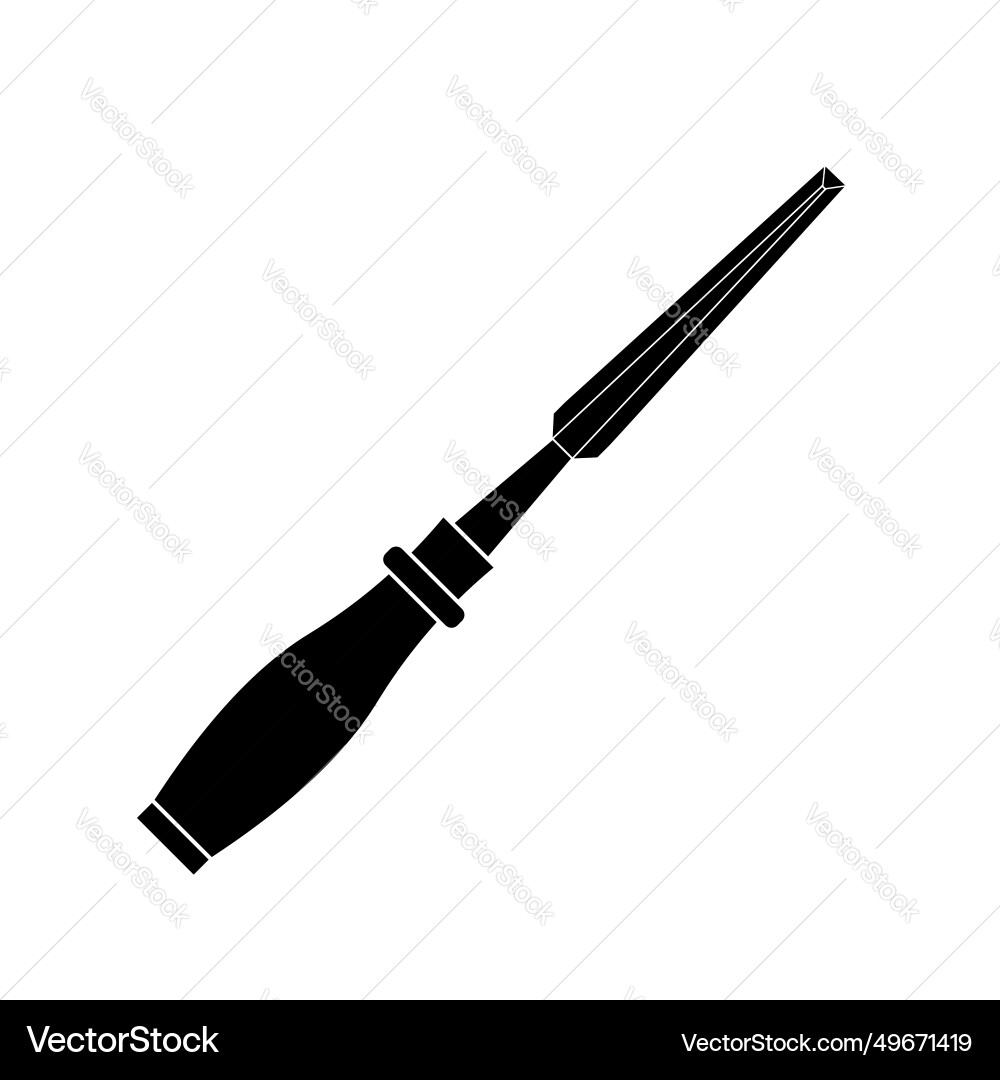 Chisel Ikone Schatten Reflexion Design Chisel Ikone Schatten Reflexion Design vektorbild
