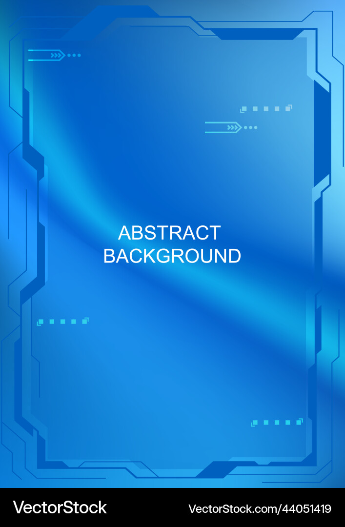 Graphics design pattern or template frame blue Vector Image